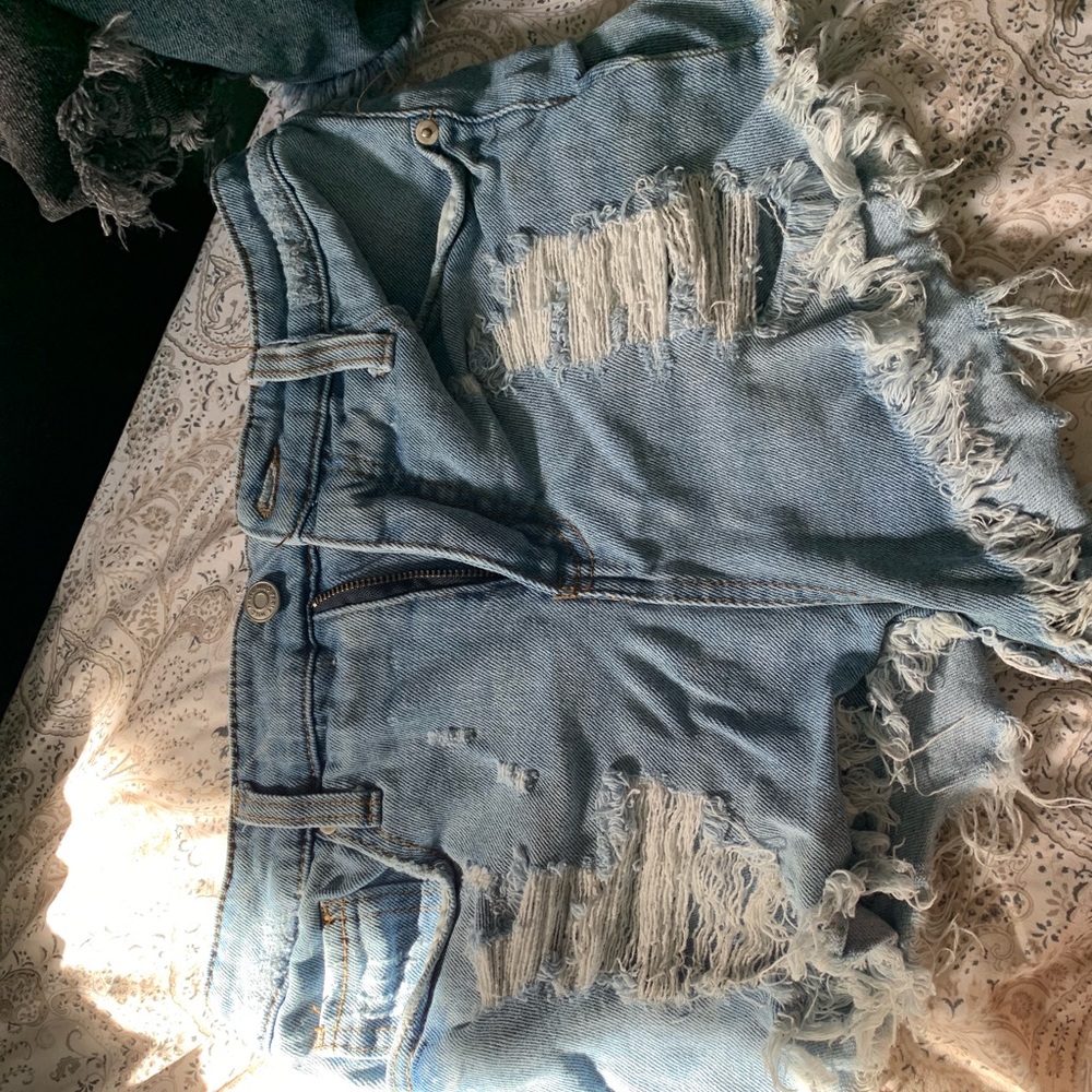 Summer shorts with rips! From target.